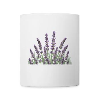 Lavendelhalme Lavendel - Tasse - Weiß - Vorne
