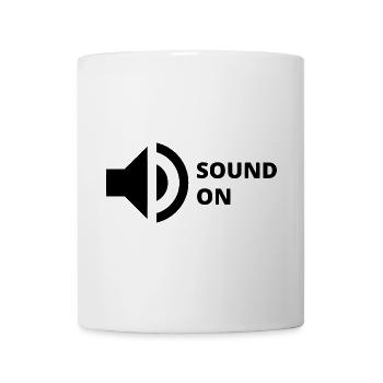 Ton am Lautsprecher - Tasse - Weiß - Vorne