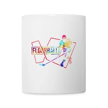 Reaktionsschneller Floorball Torwart - Tasse - Weiß - Vorne