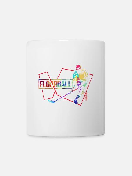 Reaktionsschneller Floorball Torwart - Tasse - Weiß