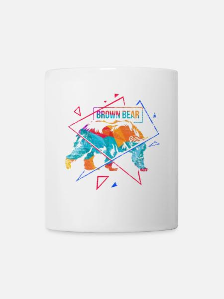 Majestätischer Braunbär Kanada - Tasse - Weiß