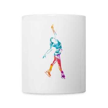 Anmutige Schlittschuhläuferin Kür - Tasse - Weiß - Vorne