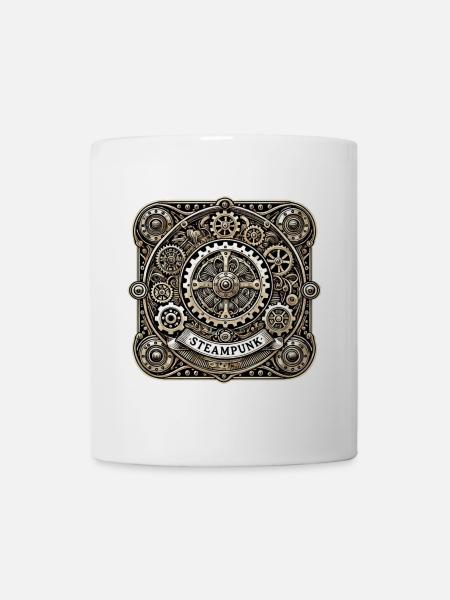 Steampunk Logo - Mug - white