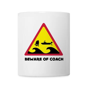 Beware Of Coach - Opti Edition - Tasse - Weiß - Vorne