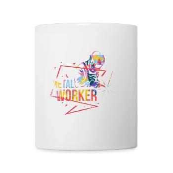Robuster Metallbauer Blecharbeit - Tasse - Weiß - Vorne