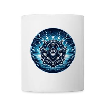 Kapitän im Sturm Logo - Tasse - Weiß - Vorne