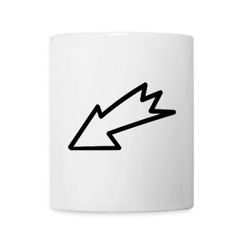 Pfeil - Pfeil - Tasse - Weiß - Vorne