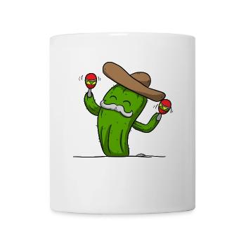 Kaktus Maracas Sombrero - Tasse - Weiß - Vorne