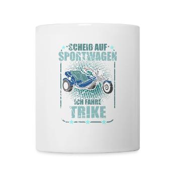 Triker Spruch Lustig Trike Dreirad - Tasse - Weiß - Vorne