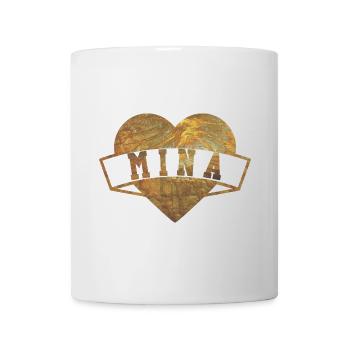 Mina Herzen Gold - Tasse - Weiß - Vorne