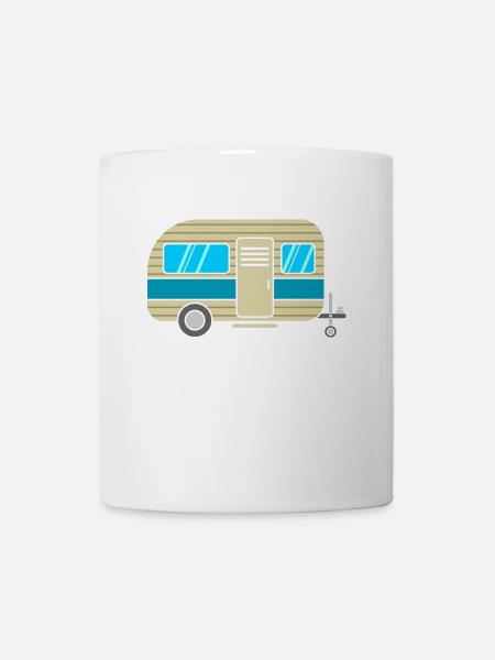 Wohnwagen - Tasse - Weiß