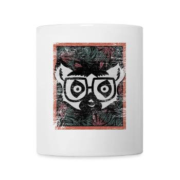 Kletterfreudiger Lemur Regenwald - Tasse - Weiß - Vorne
