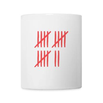 Strichliste 17 Jahre alt - Tasse - Weiß - Vorne