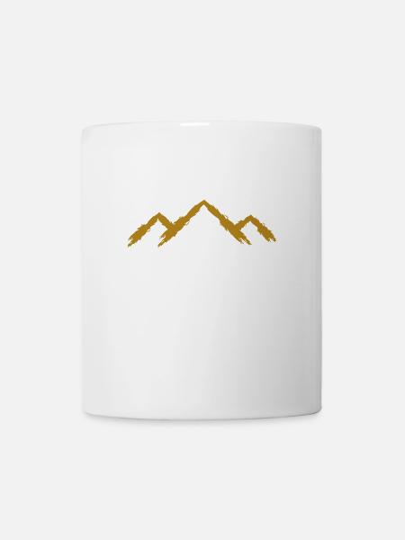 Berg Bergsteigen - Tasse - Weiß