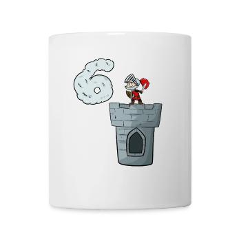 Mutiger Burgritter Ritterturnier - Tasse - Weiß - Vorne