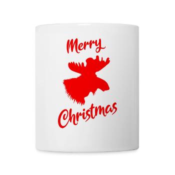 Elch Weihnachten - Tasse - Weiß - Vorne