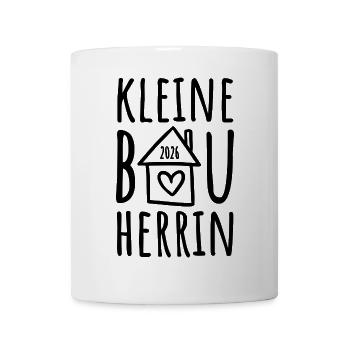 Kleine Bauherrin 2026 - Tasse - Weiß - Vorne