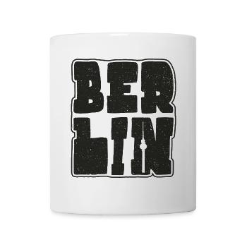 Berlin Design Hauptstadt Souvenir Berliner - Tasse - Weiß - Vorne