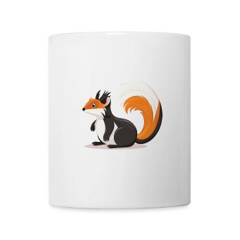 Stinktier buntes Aquarell Cartoon Kawaii Tier - Tasse - Weiß - Vorne