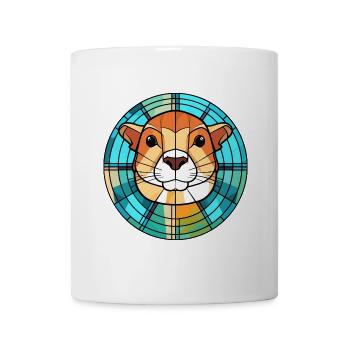 Gopher bunte Aquarell-Tier-Haustier-Illustration - Tasse - Weiß - Vorne