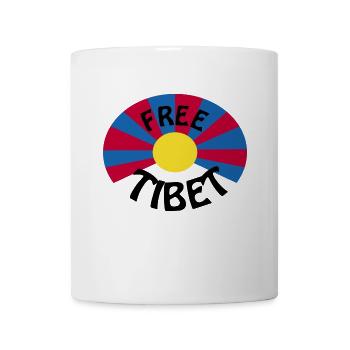 free tibet - Tasse - Weiß - Vorne