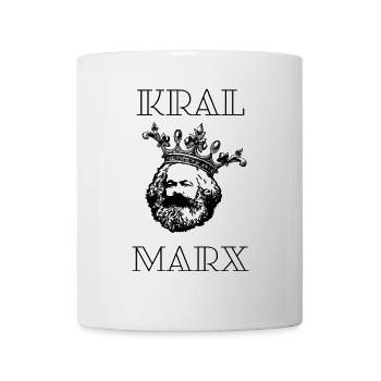 Karl Marx - KRAL Marx mit Krone - Tasse - Weiß - Vorne