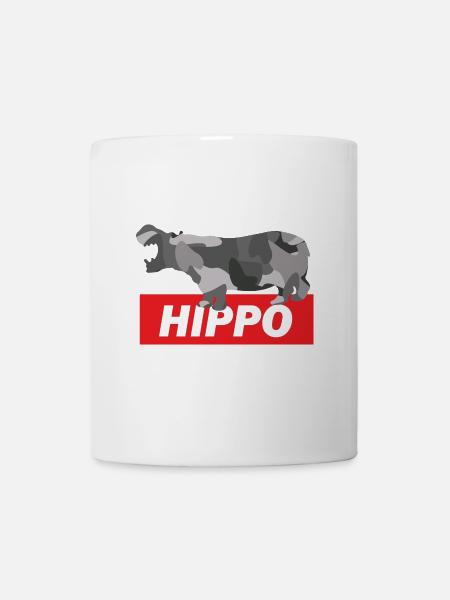 Gemütliches Flusspferd Savanne - Tasse - Weiß