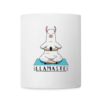 Llama Yoga - Tasse - Weiß - Vorne