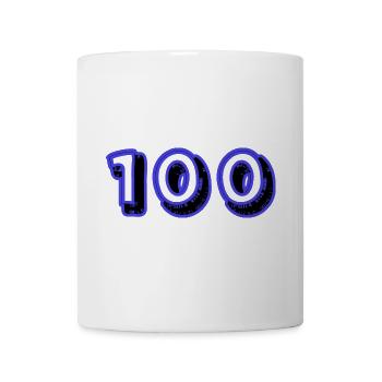 100. 100 JAHRE. 100-JÄHRIGES JUBILÄUM. 100. GEBURTSTAG - Tasse - Weiß - Vorne