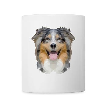 Flinker Australian Shepherd Hütehund - Tasse - Weiß - Vorne