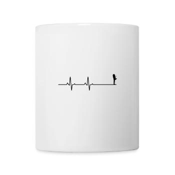 Liebespaar Herzschlag - Tasse - Weiß - Vorne