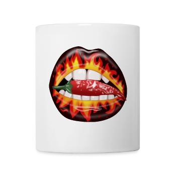 Mund Peperoni - Tasse - Weiß - Vorne