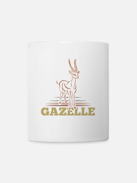 Zierliche Gazelle Afrikasafari - Tasse - Weiß