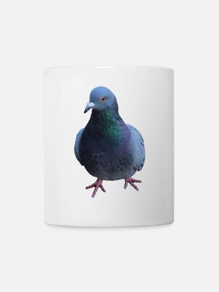 Taube, Vogel - Tasse - Weiß