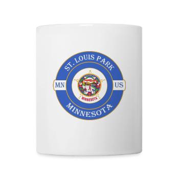 St. Louis Park Minnesota Flagge USA Souvenir Logo - Tasse - Weiß - Vorne