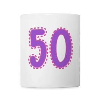50. 50 YEARS. 50th ANNIVERSARY. 50TH ANNIVERSARY. - Mug - white - Front