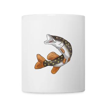 Hecht - Tasse - Weiß - Vorne