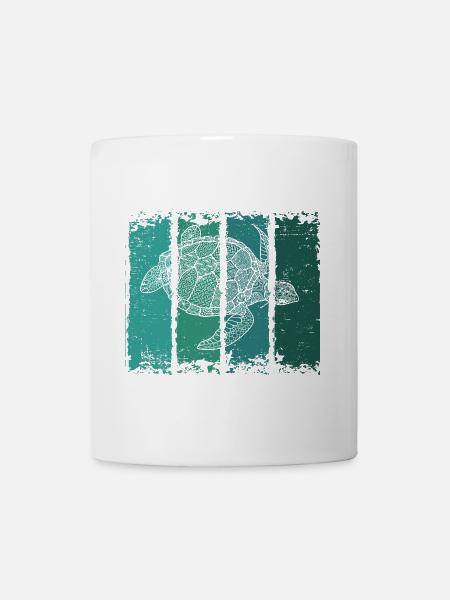 Schildkröte - Tasse - Weiß