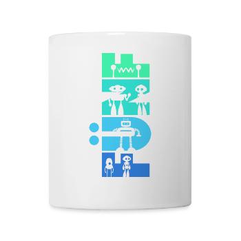 Geburtstag Kinder 5 Jahre alt Robotik Roboter - Tasse - Weiß - Vorne