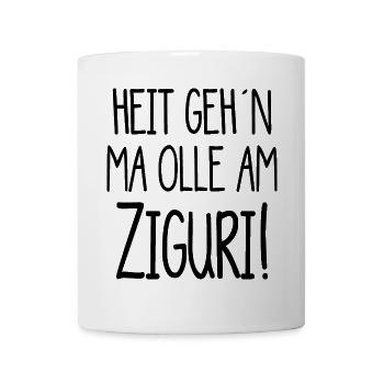Ziguri - heute gehen mir alle am Nerv - österreich - Tasse - Weiß - Vorne
