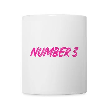 Number 3 - three - third - third - 3 - number 3 - Mug - white - Front