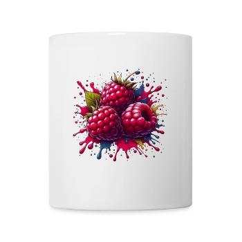 Himbeeren-Farbexplosion - Tasse - Weiß - Vorne