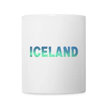 Island Iceland Polarlicht Aurora Borealis - Tasse - Weiß - Vorne