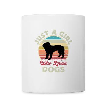 Bosnischer grobhaariger Hund Hund Silhouette Retro - Tasse - Weiß - Vorne