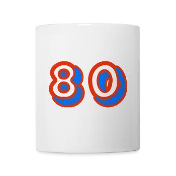 80. 80 YEARS. 80th ANNIVERSARY. 80TH BIRTHDAY. - Mug - white - Front