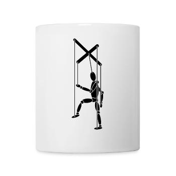 Marionette Männchen - Tasse - Weiß - Vorne