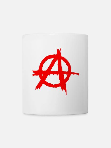anarchy,Anarchie - Tasse - Weiß
