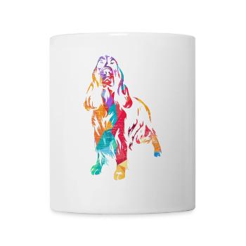 Wachsamer Springer Spaniel Stöberjagd - Tasse - Weiß - Vorne