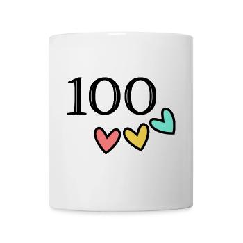 100. 100 JAHRE. 100-JÄHRIGES JUBILÄUM. 100. GEBURTSTAG - Tasse - Weiß - Vorne