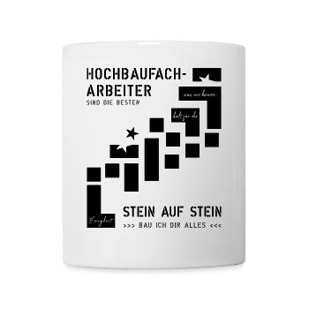 Hochbaufacharbeiter Maurer - Tasse - Weiß - Vorne